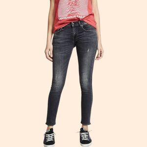 R13 Kate Skinny Strummer Black Jeans